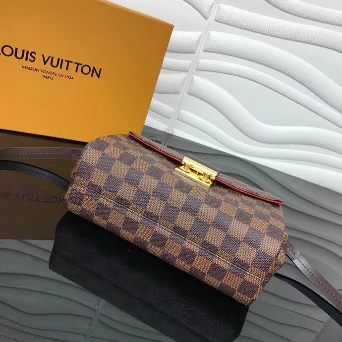 Louis Vuitton CROISETTE Handbag Damier Azur N53000